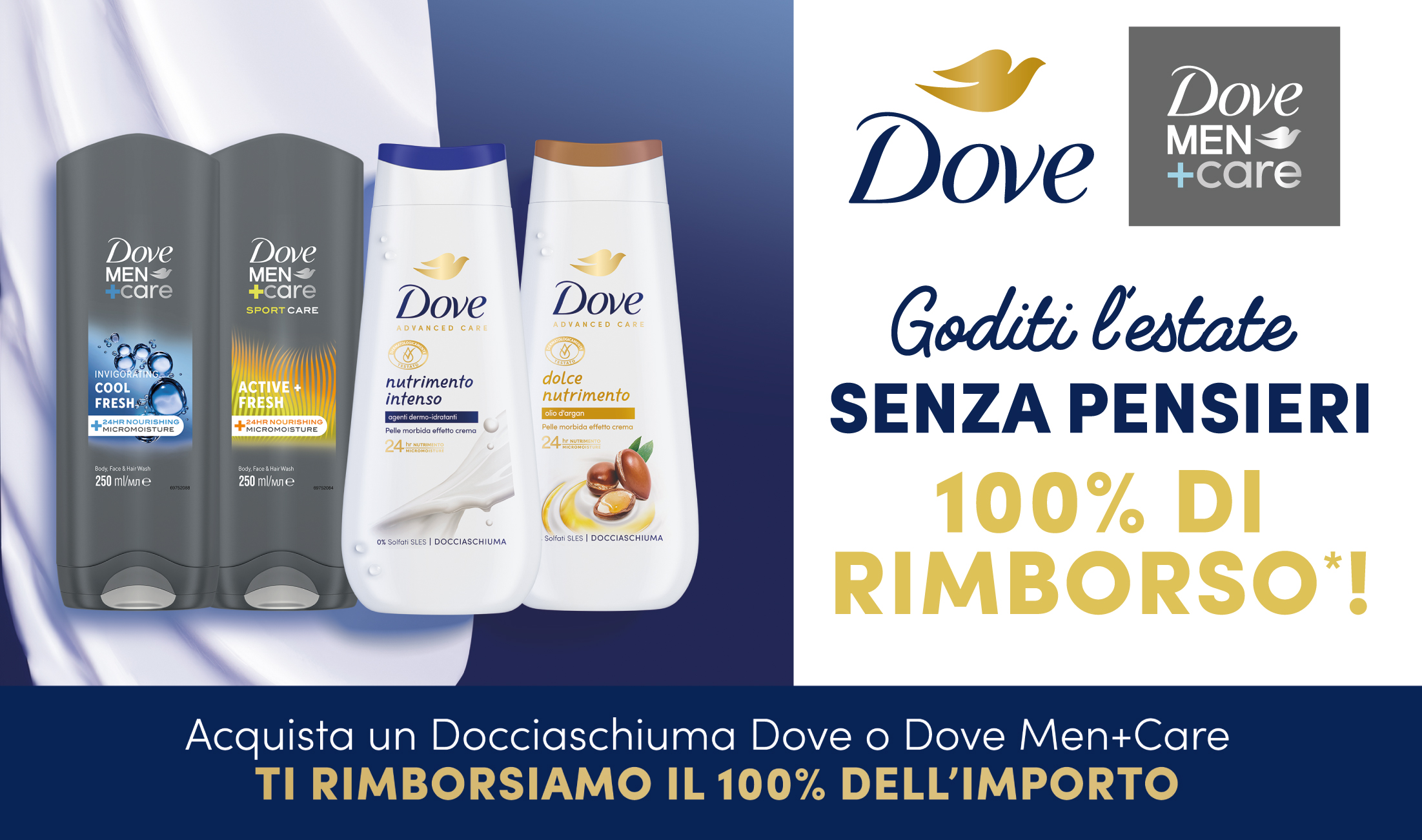 Cashback Docce Dove - Goditi l'estate senza pensieri